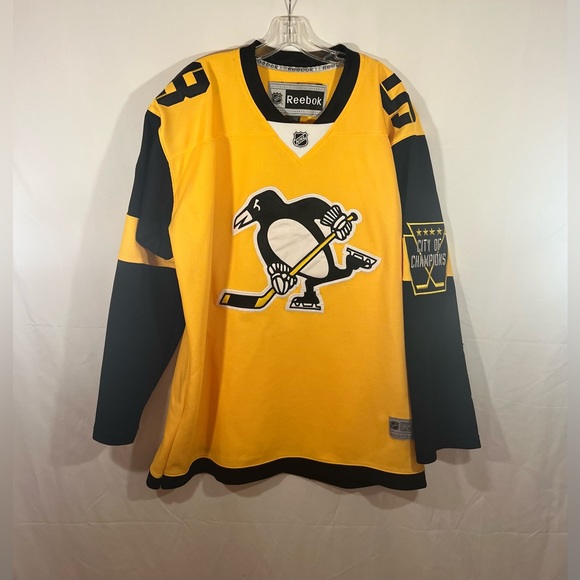 Reebok Pittsburgh Penguins #58 Kris Letang Stadium Series Hockey